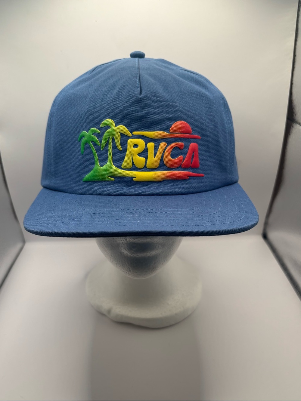 RVCA Freeman Snapback Hat - Federal Blue - NWT.